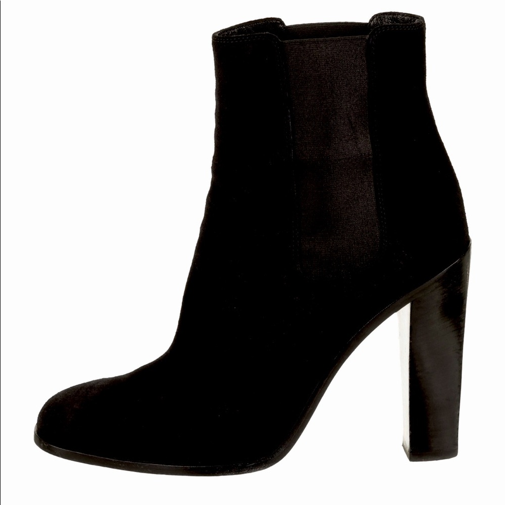 Saint Laurent Suede Ankle Boots 4.5in heel